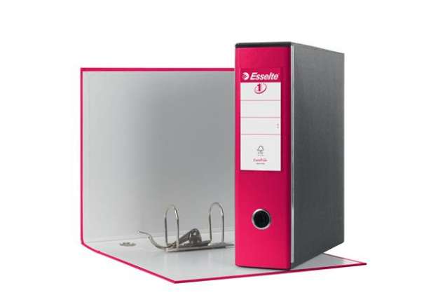 Immagine di Registratore Eurofile G53 - dorso 8 cm - commerciale 23x30 cm - fucsia - Esselte