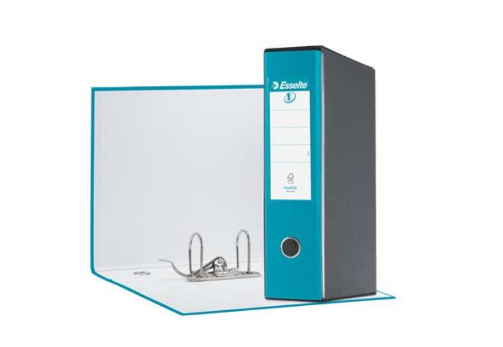 Immagine di Registratore Eurofile G55 - dorso 8 cm - protocollo 23 x 33 cm - turchese - Esselte