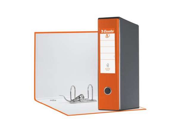 Immagine di Registratore Eurofile G55 - dorso 8 cm - protocollo 23x33 cm - arancione - Esselte