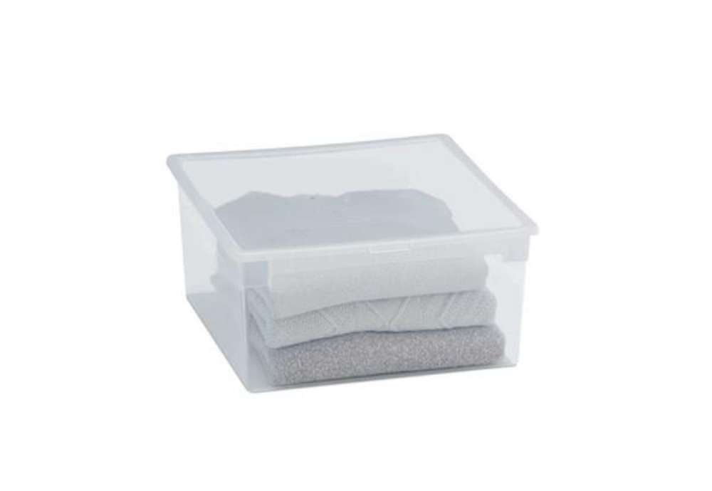 Immagine di Contenitore multiuso Light Box L - 37,8x39,6x18,5 cm - 23 L - plastica - trasparente - Terry
