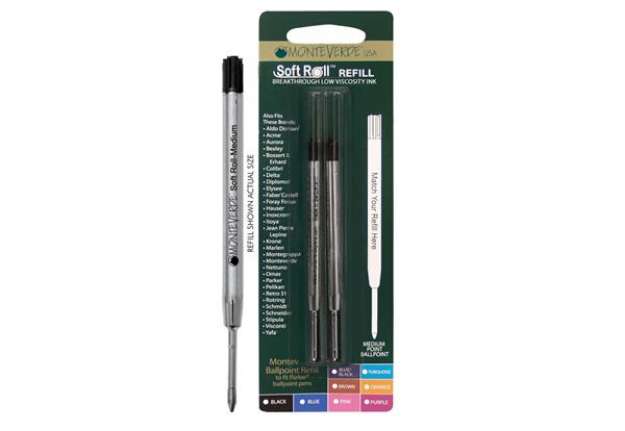 Immagine di Refill per sfera Parker  - punta media - blu - Monteverde - conf. 2 pezzi