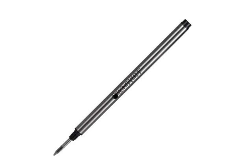Immagine di Refill in metallo per roller Montblanc  - punta fine - nero - Monteverde - conf. 2 pezzi