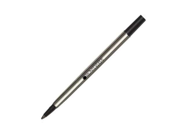 Immagine di Refill in metallo per roller Parker  - punta fine - nero - Monteverde - conf. 2 pezzi