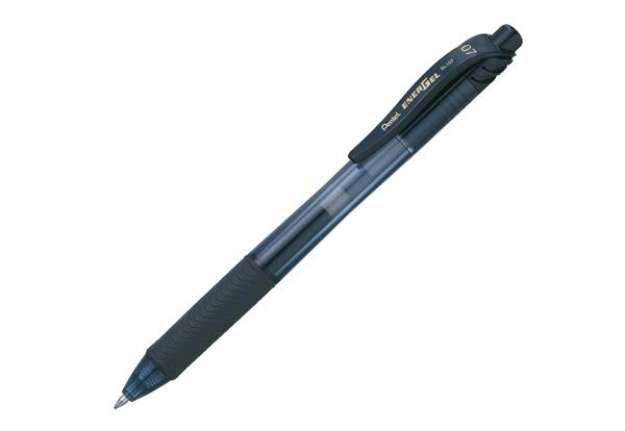Immagine di Roller a scatto Energel X BL107  - punta 0,7mm  - nero - Pentel