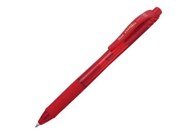 Immagine di Roller a scatto Energel X BL107 - punta 0,7mm - rosso  - Pentel