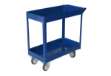 Immagine di Carrello da lavoro - 2 ripiani - 84 x 41 x 82 cm - portata max 100 kg - acciaio verniciato - blu - S