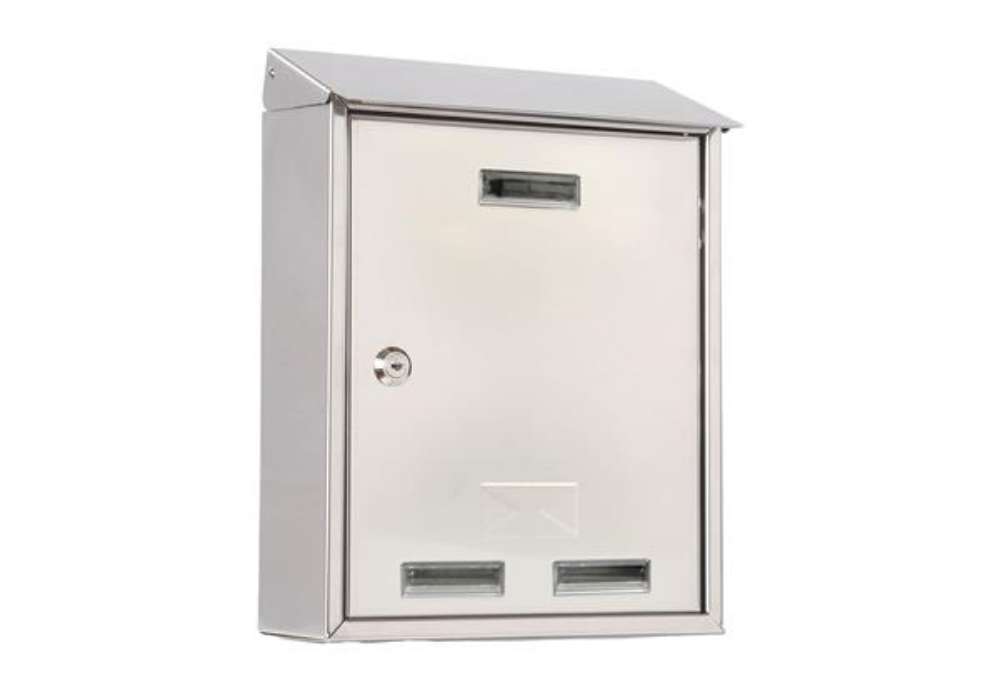 Immagine di Cassetta postale Elios Steel - 25 x 30 x 10 cm - acciaio inox - Metalplus