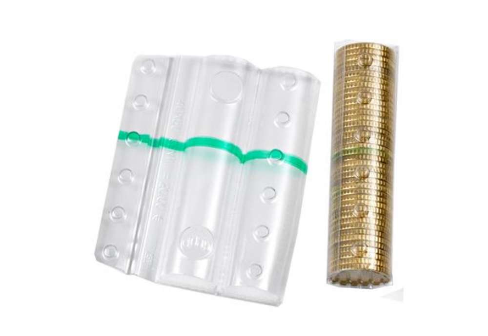 Immagine di Blister portamonete - 50 cent - fascia verde - Iternet - sacchetto da 100 blister