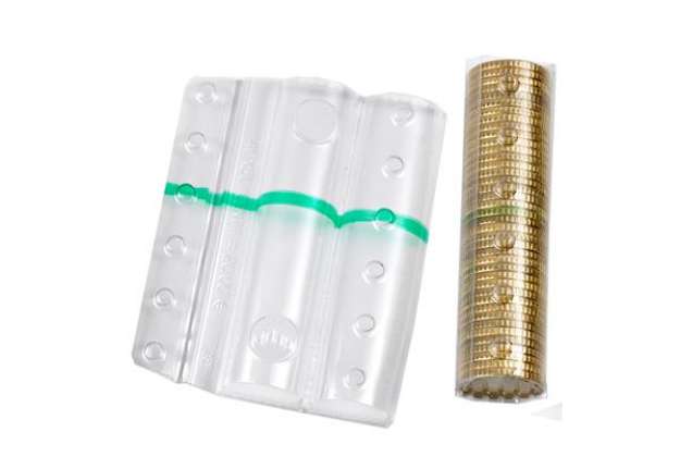Immagine di Blister portamonete - 50 cent - fascia verde - Iternet - sacchetto da 100 blister