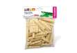 Immagine di Mezze mollette legno - 72mm - DECO - sacchetto 100 pezzi