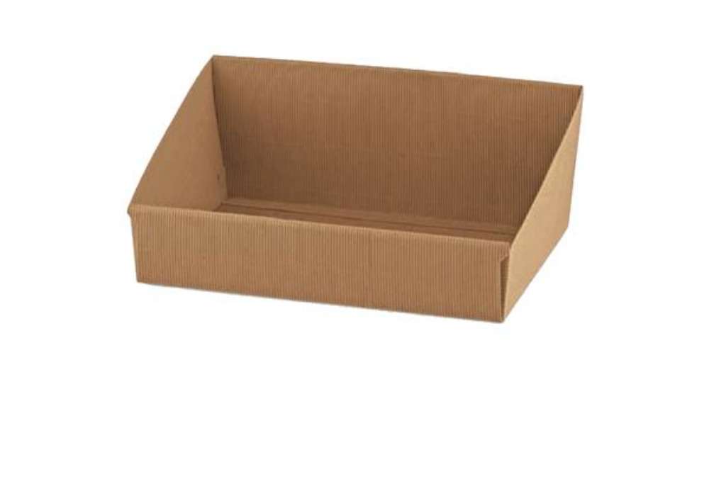 Immagine di Vassoio in cartone Onda avana - 31 x 24 x 10,5cm - Scotton