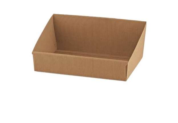 Immagine di Vassoio in cartone Onda avana - 31 x 24 x 10,5cm - Scotton