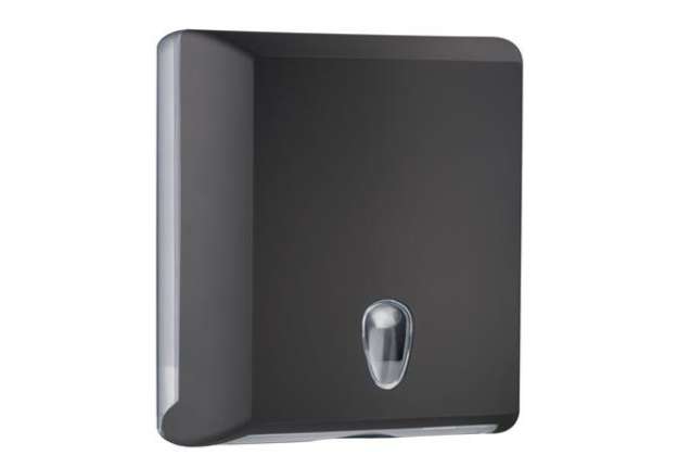 Immagine di Dispenser asciugamani piegati EColored - 29 x 10,5 x 30,5 cm - vesuvian black - Mar Plast