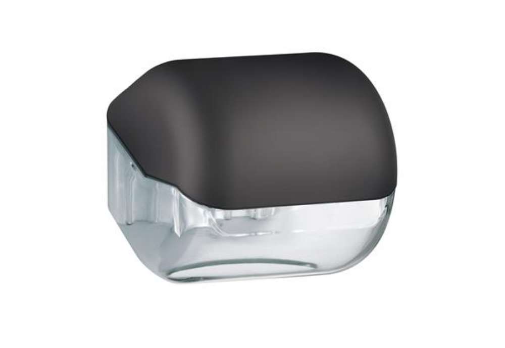 Immagine di Dispenser carta igienica EColored - 15 x 14,8 x 14 cm - vesuvian black - Mar Plast