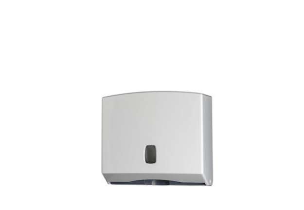 Immagine di Distributore asciugamani piegati C/Z/M Basica - 25x9,2x22 cm - bianco/grigio - Medial