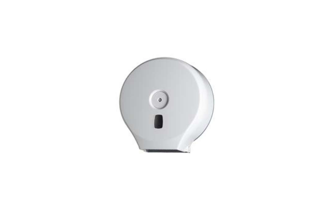 Immagine di Dispenser carta igienica Basica rotolo Mini Jumbo - 28,2 x 12 x 29,4 cm - rotolo diametro 23 cm - bi