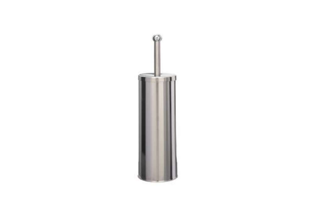 Immagine di Portascopino WC Basic - da terra - acciaio inox  - diametro 9,8 cm - altezza 38 cm - silver - Medial