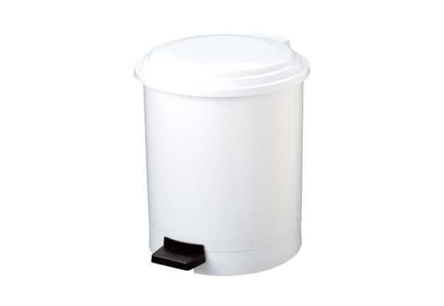 Immagine di Pattumiera a pedale Ruf - diametro 31,5 cm - altezza 42 cm - 20 L - bianco - Medial International