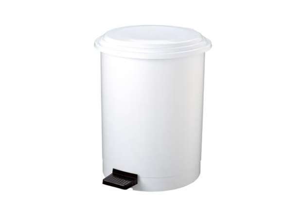 Immagine di Pattumiera a pedale Ruf - diametro 44,5 cm - altezza 54 cm - 40 L - bianco - Medial International