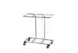 Immagine di Carrello mobile Triflux - 83,3x36x90 cm - con ruote - 3 portasacco da 100 L ciascuno - acciaio - Med