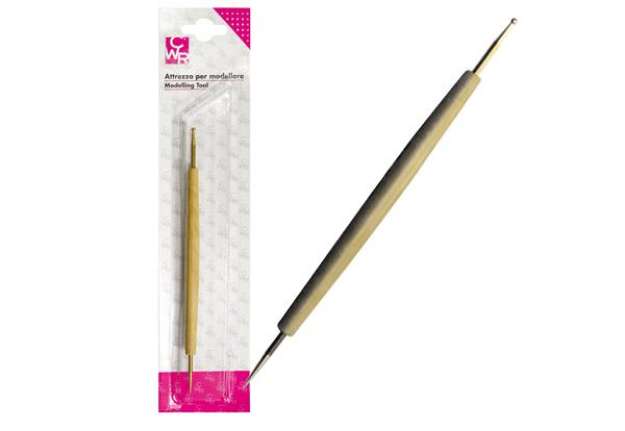 Immagine di Bulino - doppia punta in acciaio per sbalzo/embossing - 18.5cm - CWR