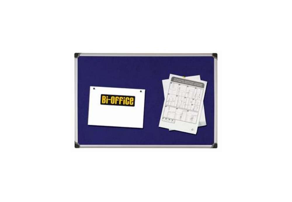 Immagine di Pannello Maya Felt Board - feltro blu - 90 x 120 cm - Bi-Office
