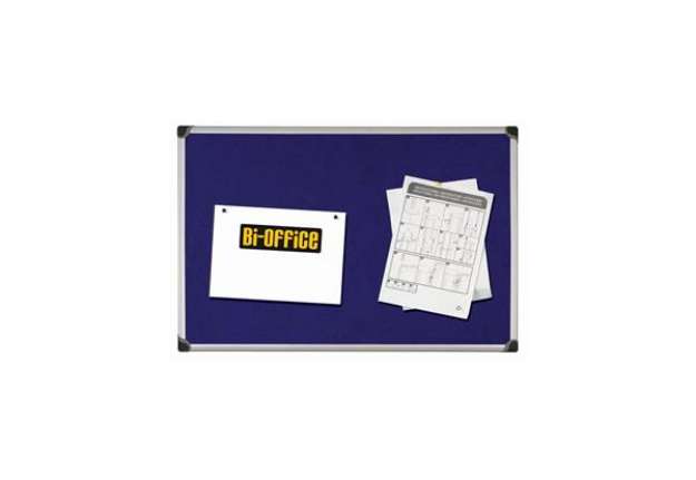 Immagine di Pannello Maya Felt Board - feltro blu - 90 x 120 cm - Bi-Office