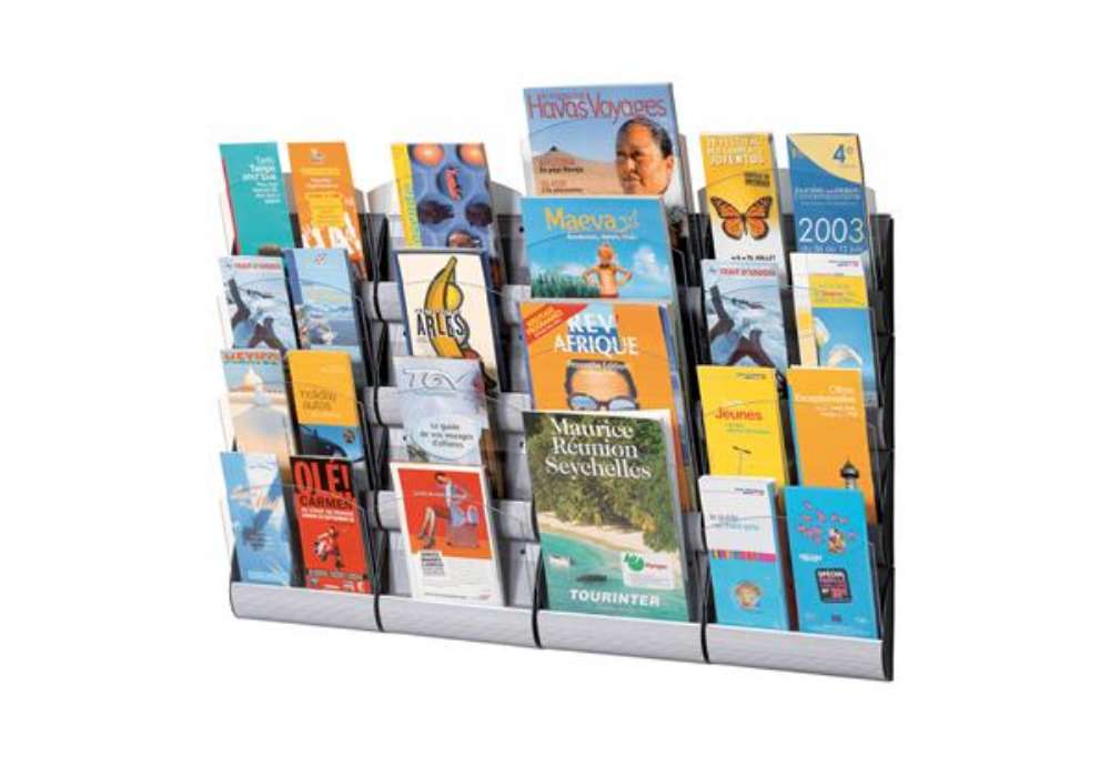 Immagine di Espositore da parete Maxi System - 4 tasche A4 - Paperflow