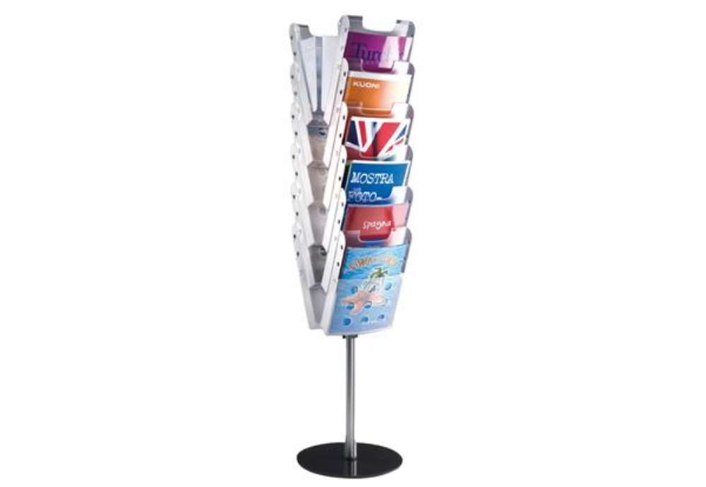 Immagine di Portadepliant da terra Easy Stacker - 12 tasche A4 - Tecnostyl