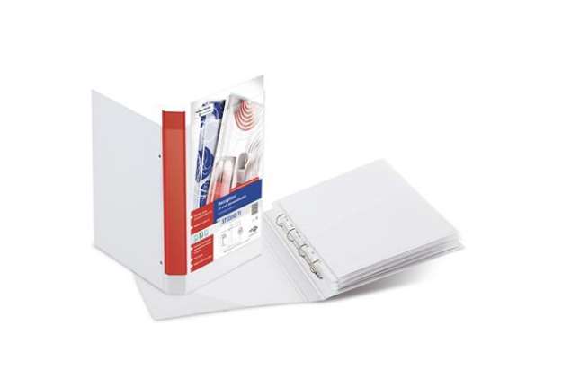 Immagine di Raccoglitore personalizzabile Stelvio TI - 4 anelli a D 25 mm -  dorso 4 cm - 30x42 cm (libro) - bia
