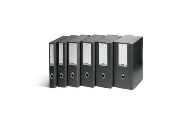 Immagine di Scatola progetto Plus Vip - 34,5x24,5 cm - dorso 6 cm - grigio antracite - Fellowes