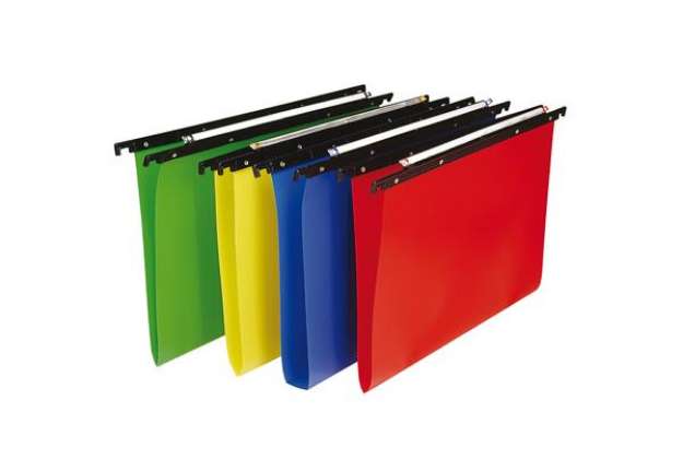 Immagine di Cartella sospesa Cartesio PP - cassetto - PPL - interasse 33 cm - fondo V - 31,2 x 25 cm - colori as