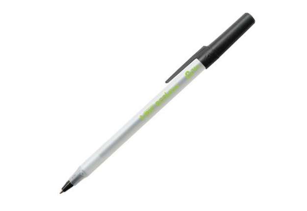 Immagine di Penna a sfera a scatto con cappuccio ECOlutions - punta 1,0mm - nero  - Bic  - conf. 60 pezzi