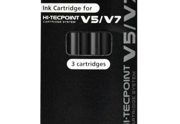 Immagine di Refill Hi Tecpoint V5/V7 ricaricabile begreen - nero - Pilot - conf. 3 pezzi