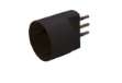 Immagine di Adattatore semplice - spina 2P+T 16 A - presa schuko 16 A - nero - MKC