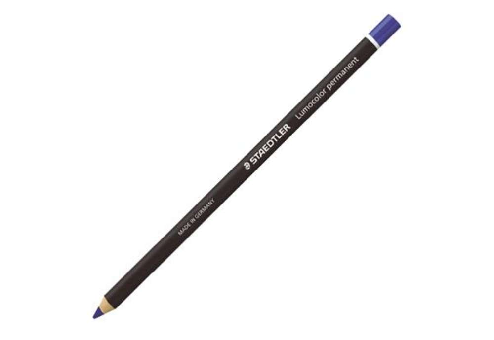 Immagine di Matita Lumocolor Glasochrom - permanente  - blu - Staedtler