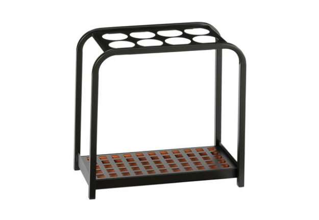 Immagine di Portaombrelli Multi - 8 posti - 52 x 26 x 54 cm - nero/acciaio - Medial International