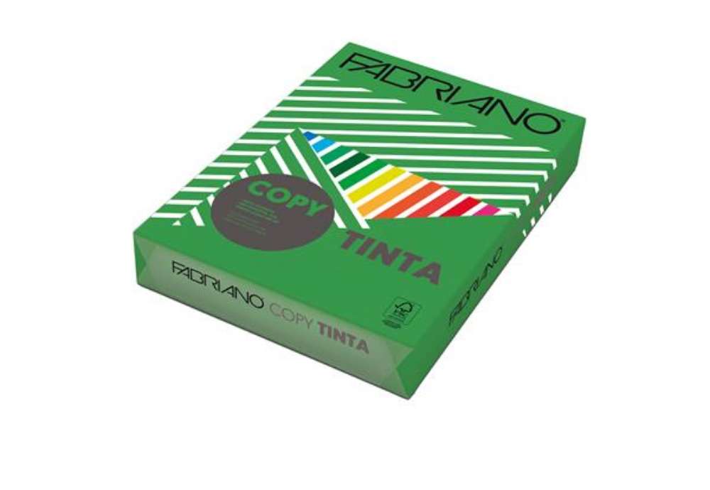 Immagine di Carta Fabriano Colore - A4 - 160 gr - colori forti verde - Fabriano - conf. 250 fogli