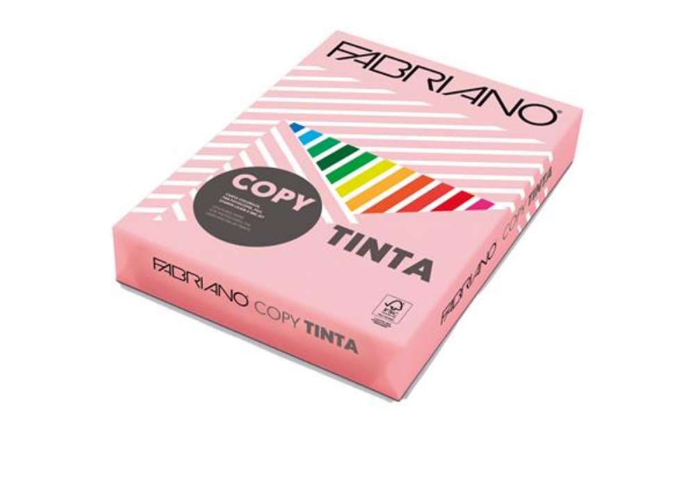 Immagine di Carta Fabriano Colore - A4 - 160 gr - colori tenui rosa cipria - Fabriano - conf. 250 fogli