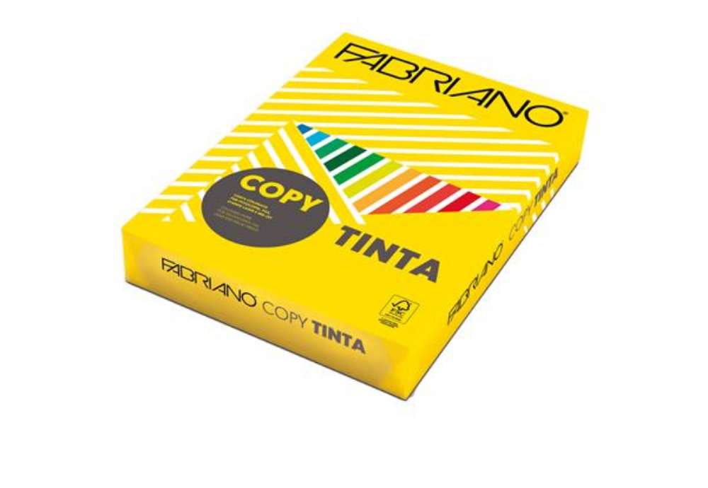 Immagine di Carta Fabriano Colore - A3 - 160 gr - colori forti giallo - Fabriano - conf. 125 fogli