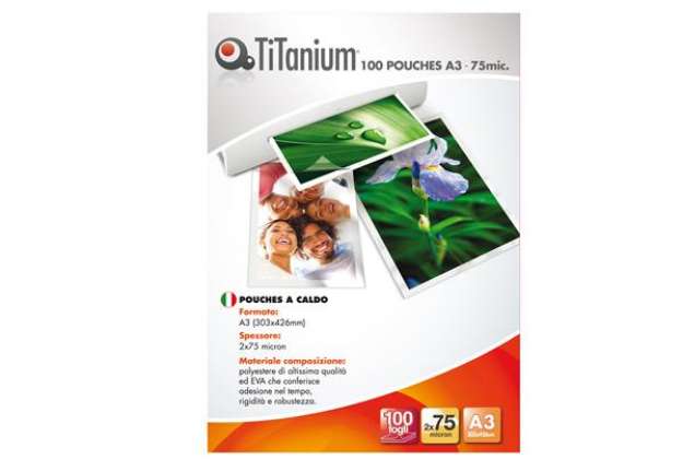 Immagine di Pouches -  A3 - 303x426 mm - 2x75 micron - Titanium - conf. 100 pezzi