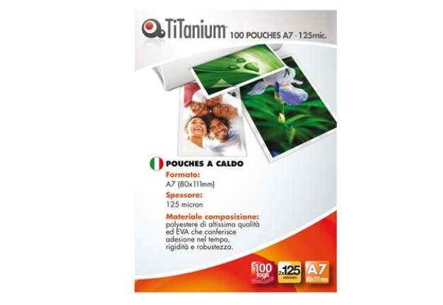 Immagine di Pouches - A7 - 80x111 mm - 2x125 micron - Titanium - conf. 100 pezzi