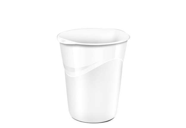Immagine di Cestino Gloss - altezza 33,4 cm - diametro 30,5 cm - 14 L - bianco artico - CEP