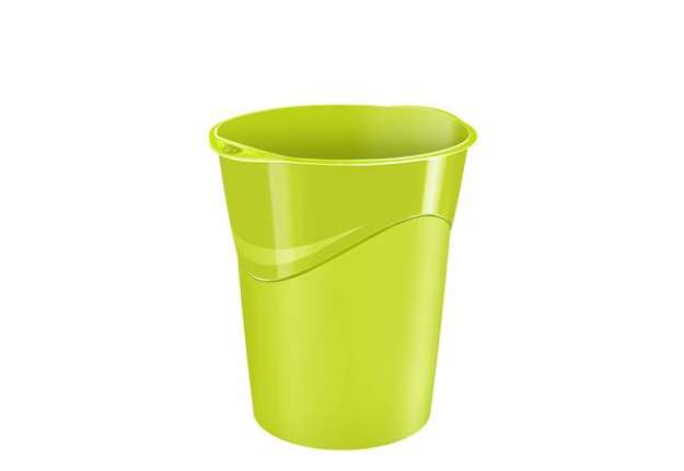 Immagine di Cestino Gloss - altezza 33,4 cm - diametro 30,5 cm - 14 L - verde anice - CEP