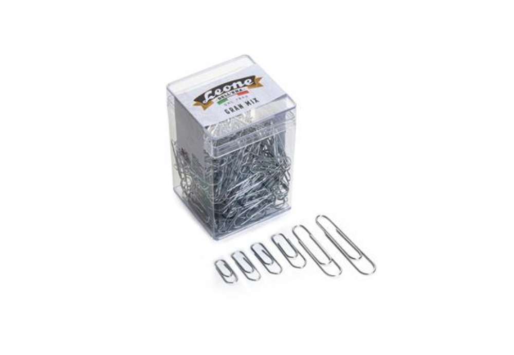 Immagine di Fermagli zincati - 125 gr - misure assortite - Leone