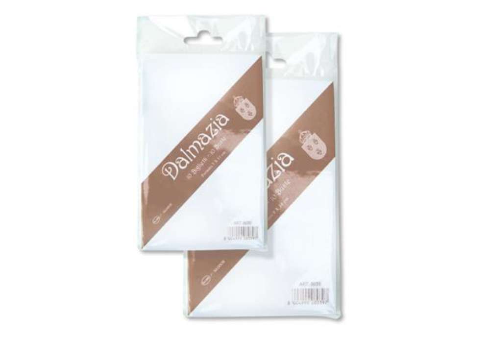 Immagine di Taschetta 10 biglietti + 10 buste - Dalmazia - 7,5 x 11,2 cm - bianco - Rex Sadoch