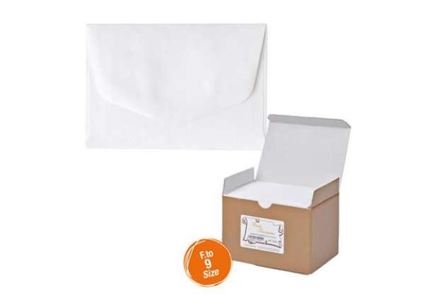 Immagine di Scatola 100 buste bianche - Bristol - bianco - 90 x 140 mm - Rex Sadoch