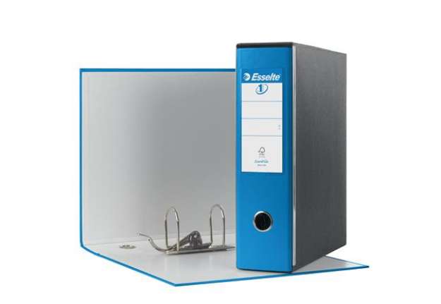 Immagine di Registratore Eurofile G53 - dorso 8 cm - commerciale 23x30 cm - blu vivida - Esselte