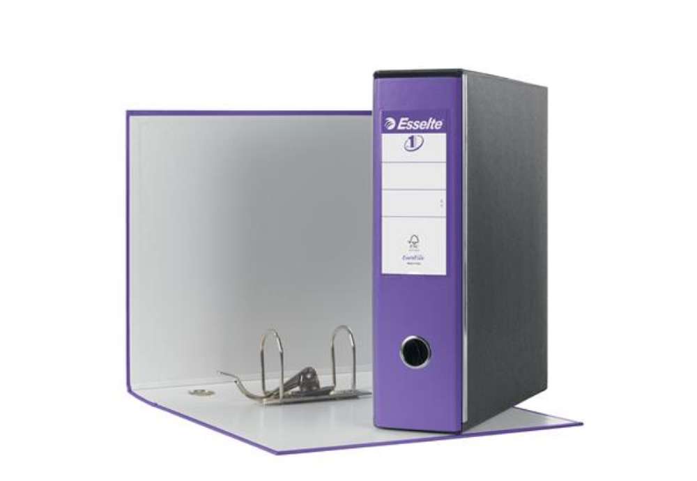 Immagine di Registratore Eurofile G53 - dorso 8 cm - commerciale 23 x 30 cm - viola - Esselte