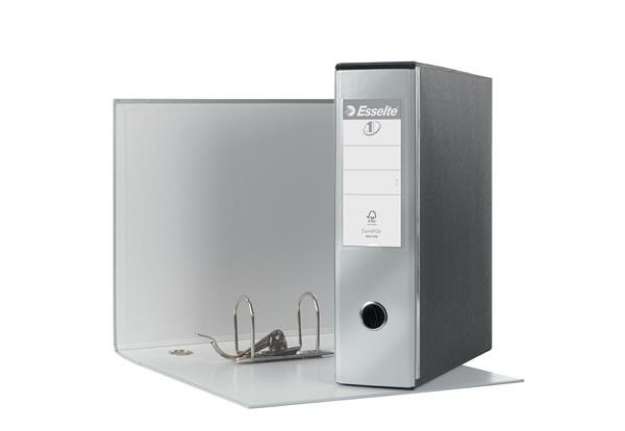 Immagine di Registratore Eurofile G53 - dorso 8 cm - commerciale 23x30 cm - grigio metallizzato - Esselte